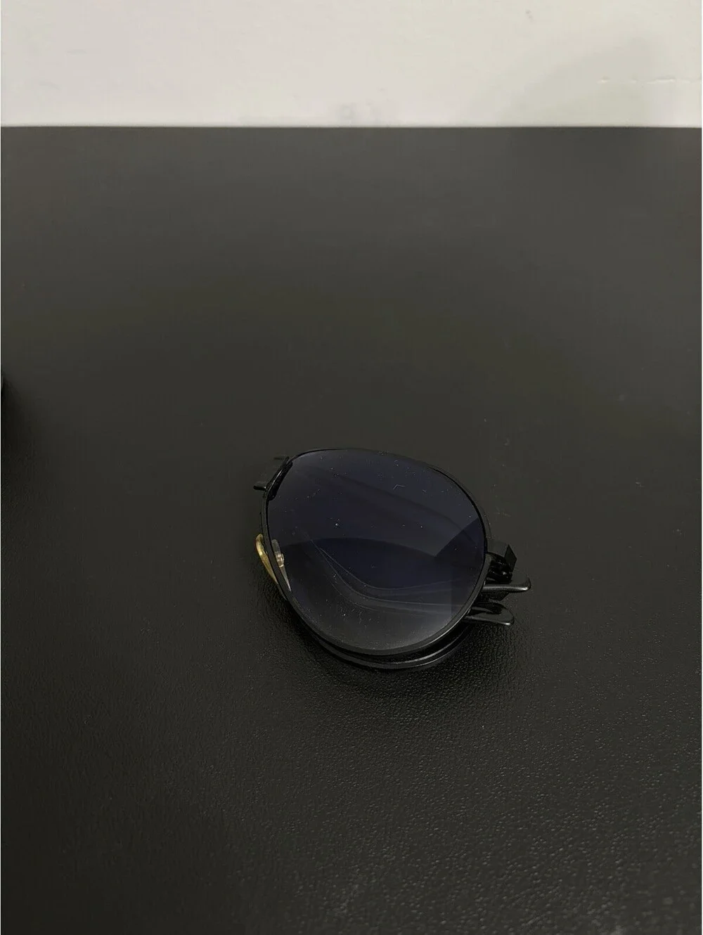 Vintage Folding Aviator Sunglasses Blue Gradient Lenses w/ Carrera Case